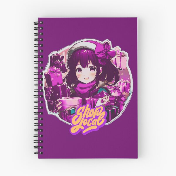 Item preview, Anime Girl Shopping Local for Christmas time designed and sold by sweetees4u.
