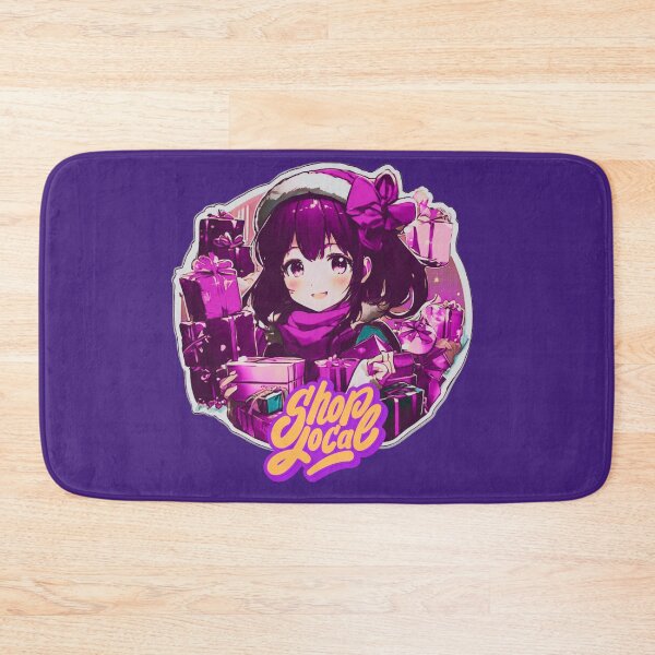 Item preview, Anime Girl Shopping Local for Christmas time designed and sold by sweetees4u.