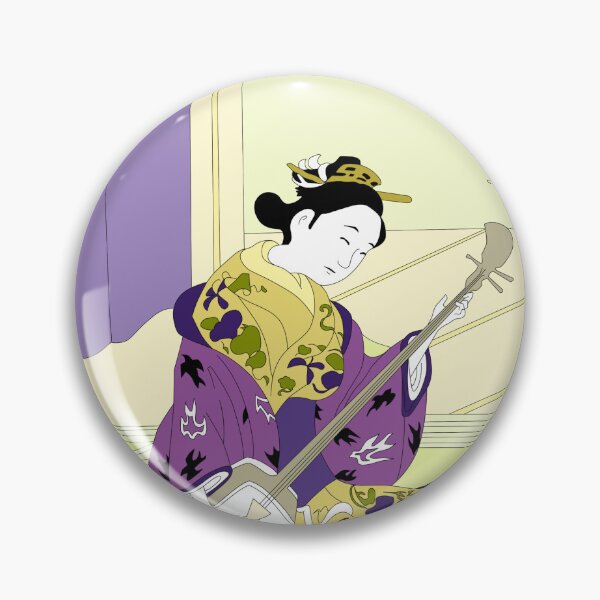 Item preview, Geisha Playing Shamisen designed and sold by ZenNal.