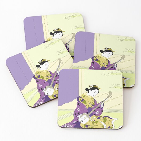 Item preview, Geisha Playing Shamisen designed and sold by ZenNal.