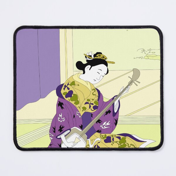 Item preview, Geisha Playing Shamisen designed and sold by ZenNal.
