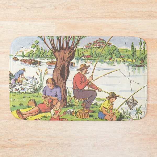 Item preview, Family fishing at the river designed and sold by Mauswohn.