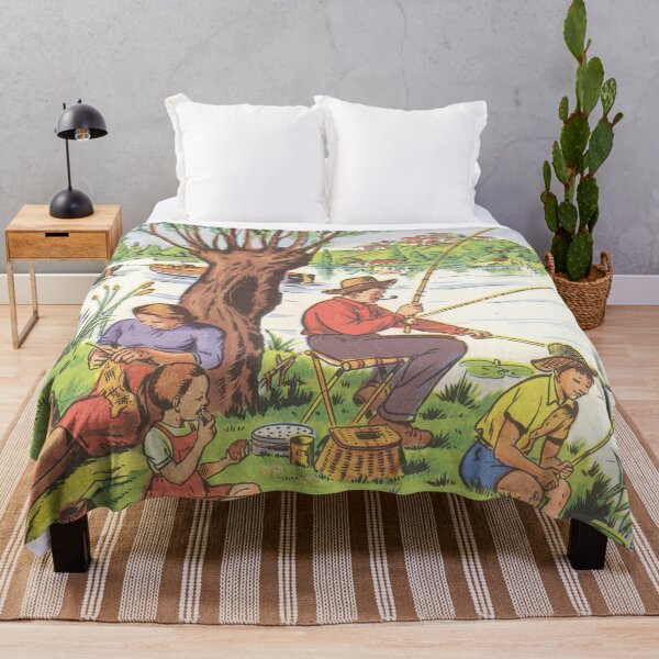 Item preview, Family fishing at the river designed and sold by Mauswohn.