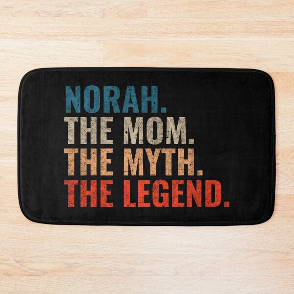 Item preview, Norah The Mom The Myth The Legend Norah Name Retro 70s distress designed and sold by Teelogic.
