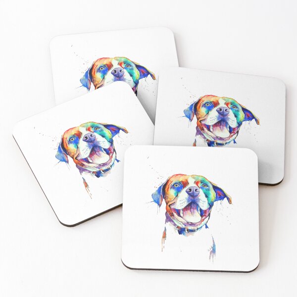 Item preview, Pitbull Art Colorful designed and sold by doodIllustrate.