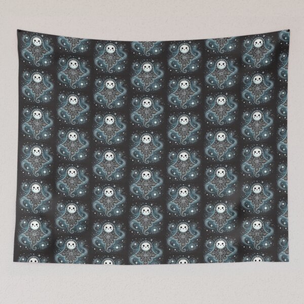 Item preview, AI generated ghost and mandella pattern designed and sold by AI-this-is-AI.