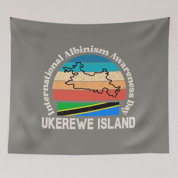 Item preview, Albino Day Tanzania Flag Ukerewe island Africa International Albinism Awareness Day designed and sold by vibeno1.