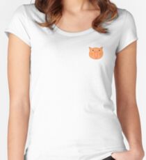 Happy Cat Women's Fitted Scoop T-Shirt