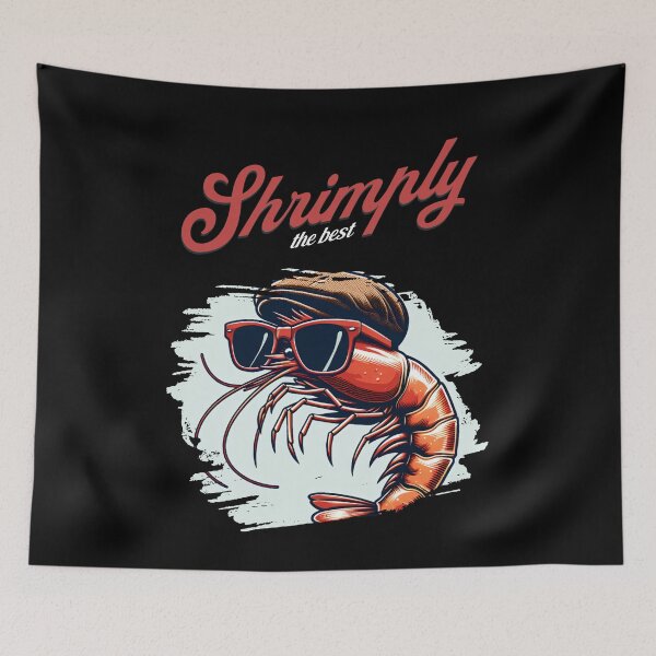 Item preview, Shrimply the best pun designed and sold by Slowerblue.