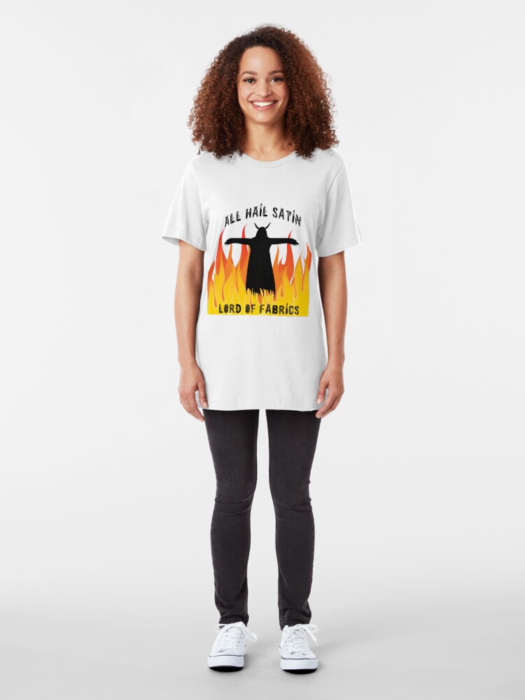 Alternate view of All Hail Satin Lord of Fabrics Slim Fit T-Shirt