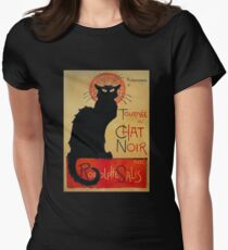 'Tournee du Chat Noir' by Theophile Steinlen (Reproduction) Women's Fitted T-Shirt