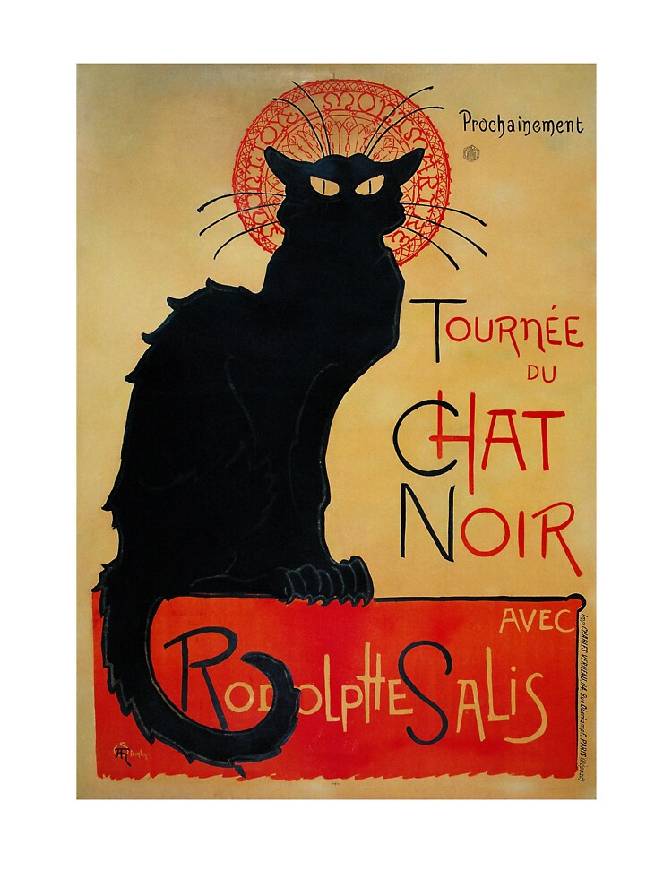 Tournee Du Chat Noir By Theophile Steinlen Reproduction Baby One Piece By Rozabellera Redbubble