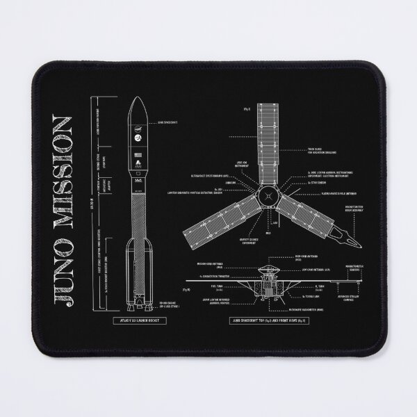 Item preview, Juno. Beyond Earth. Outer Planet Exploration Probes (White Stencil - No Background) designed and sold by BGALAXY.