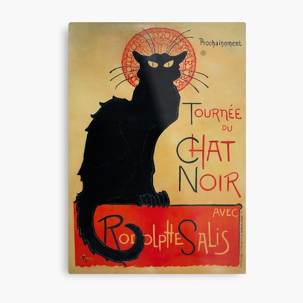 'Tournee du Chat Noir' by Theophile Steinlen (Reproduction) Metal Print