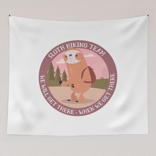 Item preview, Sloth Hiking Team Funny designed and sold by TurtleDojo.