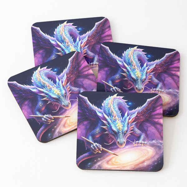Item preview, Galaxy dragon with painting brush  designed and sold by Arulsha.