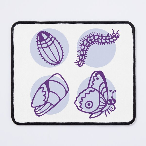Item preview, the life cycle of a butterfly in a cartoon style designed and sold by alina-k-design.