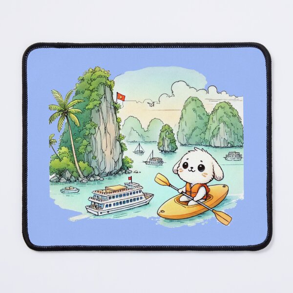 Item preview, Cute Halong Bay Sketch – World Heritage Limestone Islands ,  designed and sold by PaintMeWorld.