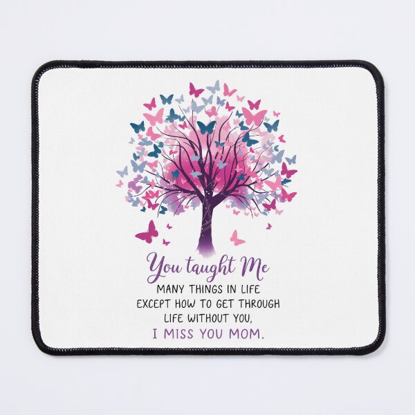 Item preview, Heartfelt Memorial Tree with Butterflies and Loving Message for Mom designed and sold by Snifferius.