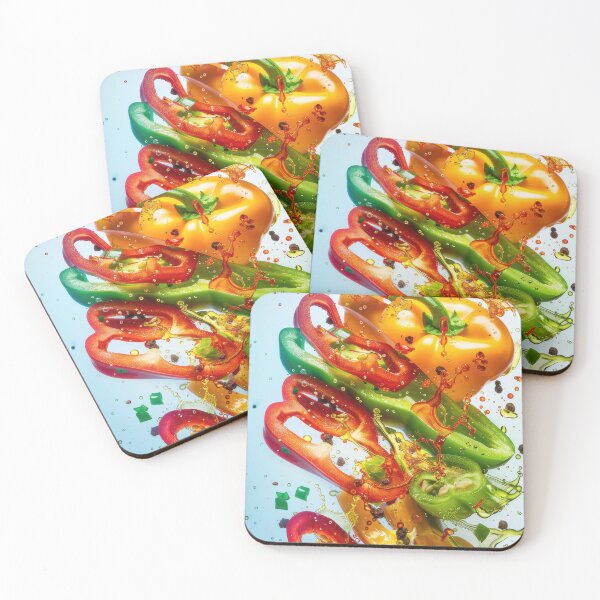 Item preview, Fruits and vegetables splash in water designed and sold by BZHillustration.