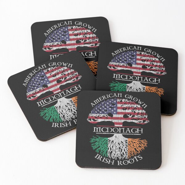 Item preview, McDonagh surname American grown Irish roots US flag Tricolour Ireland flag vintage designed and sold by 9X FR.