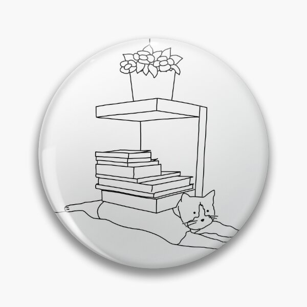 Item preview, cat under shelf  designed and sold by Moonmagine.