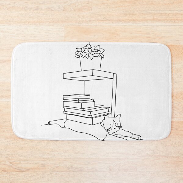 Item preview, cat under shelf  designed and sold by Moonmagine.