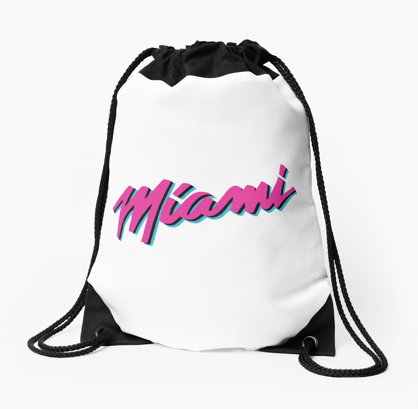 Miami Heat Vice Drawstring Bag By Nicmart Redbubble