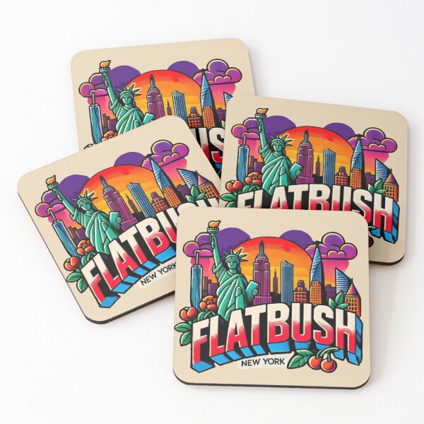 Item preview, Flatbush, New York City designed and sold by Myra365Art.