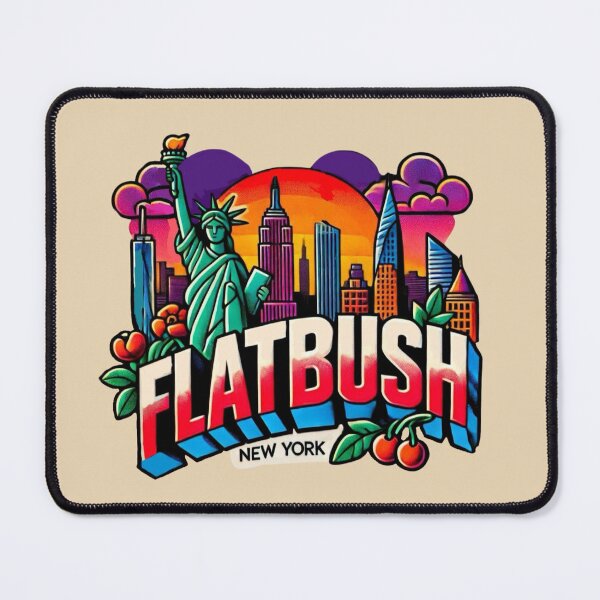 Item preview, Flatbush, New York City designed and sold by Myra365Art.