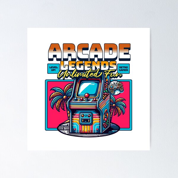Artikel-Vorschau von Arcade Legends means Unlimited Fun, designt und verkauft von DesignbyRalf.