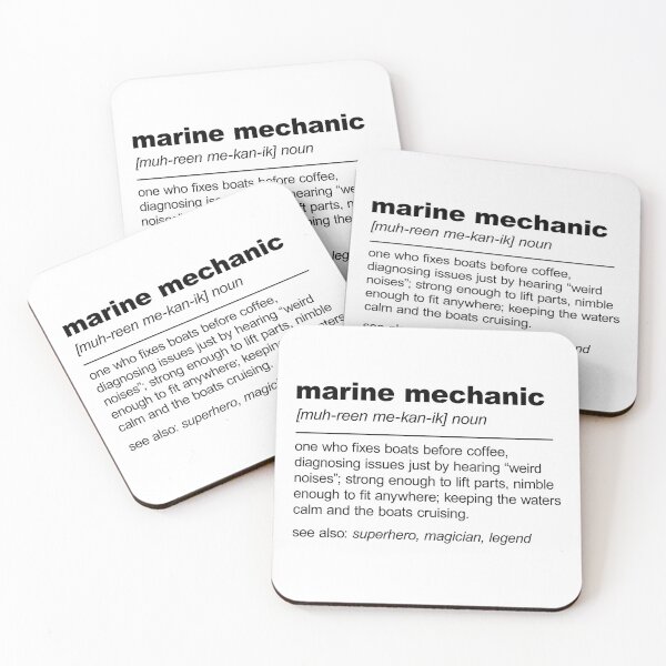 Item preview, Marine Mechanic Definition designed and sold by stylesip.