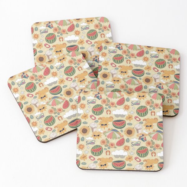 Item preview, Tropical Summer Delights Pattern designed and sold by Furbulous Faces.