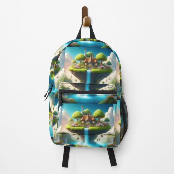 Item preview, Enchanted Floating Island Cottage – Fantasy Art designed and sold by RaiyaTees.