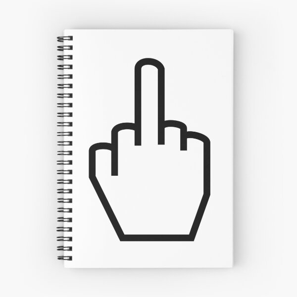 Item preview, black outlined middle finger designed and sold by mazer123.