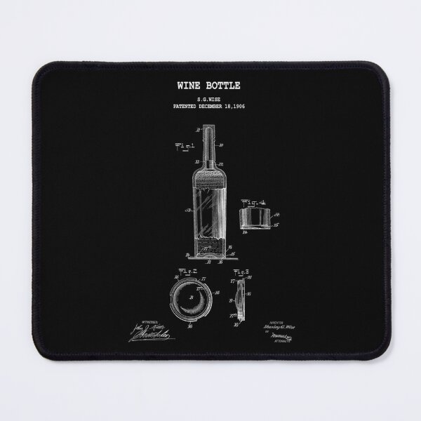 Item preview, Wine Bottle designed and sold by PATENT PRINTS.