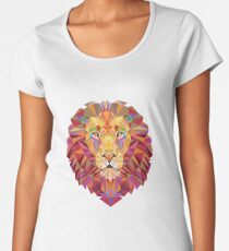Geometric Lion Women's Premium T-Shirt
