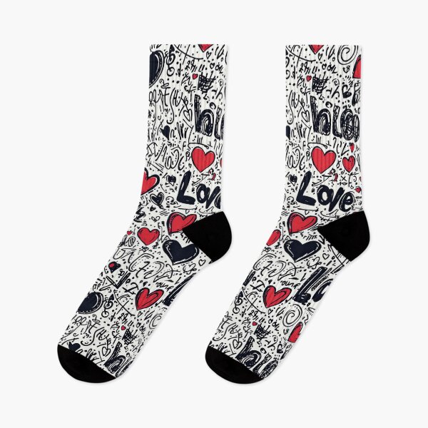 Item preview, Bold Hearts in Freehand Graffiti Style designed and sold by Piotrek0001.