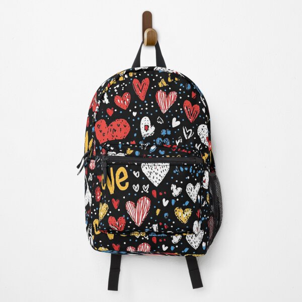 Item preview, Energetic Graffiti-Inspired Heart Patterns designed and sold by Piotrek0001.