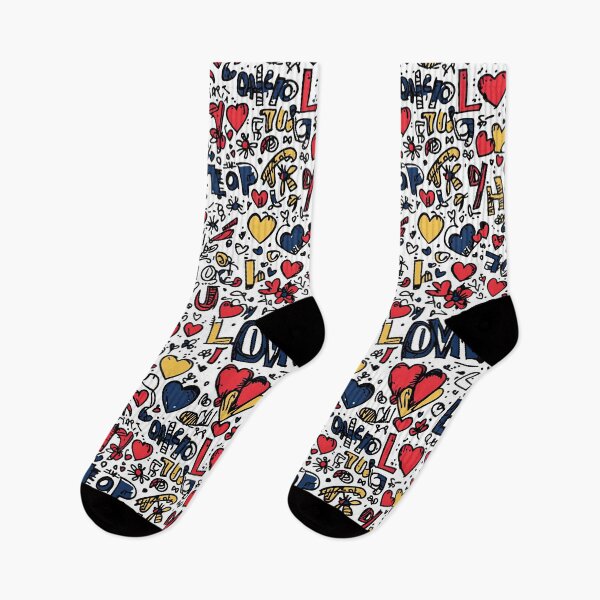 Item preview, Creative Graffiti Patterns with Heart Designs designed and sold by Piotrek0001.
