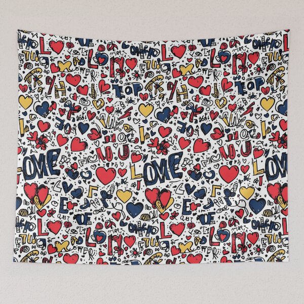 Item preview, Creative Graffiti Patterns with Heart Designs designed and sold by Piotrek0001.