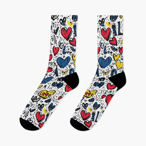 Item preview, Sketchy Love Motifs in Bold Artistic Style designed and sold by Piotrek0001.