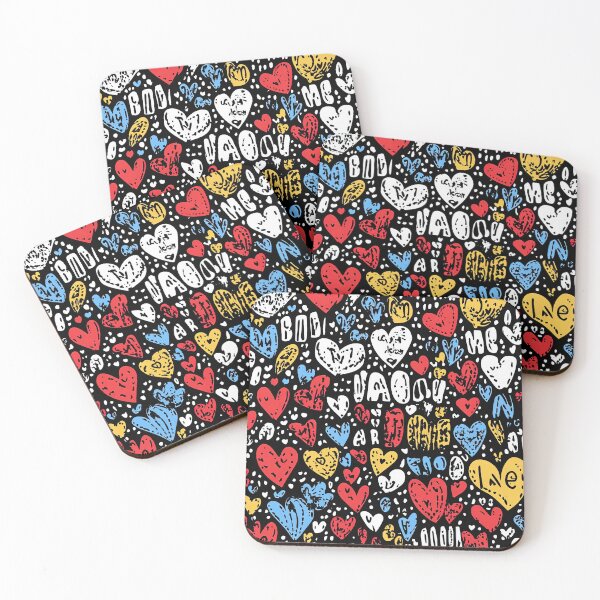 Item preview, Energetic Hearts with Expressive Love Art designed and sold by Piotrek0001.