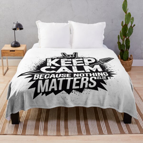 Item preview, Keep Calm Because Nothing Else Matters designed and sold by BugiDesignArt.