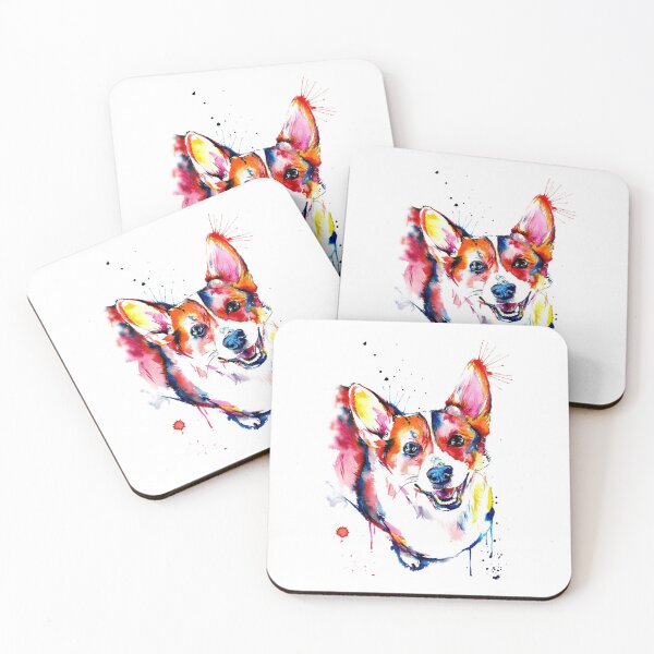Item preview, Colorful Corgi Art designed and sold by doodIllustrate.