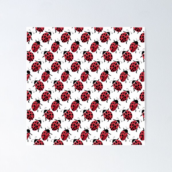 Item preview, Aesthetic ladybug pattern designed and sold by AnnDart.