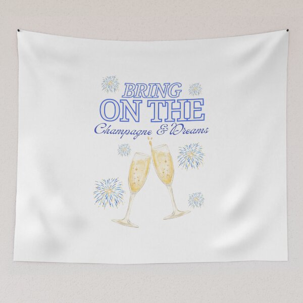 Item preview, ¡Que venga el champán y los sueños! designed and sold by ZerotwoStudio.