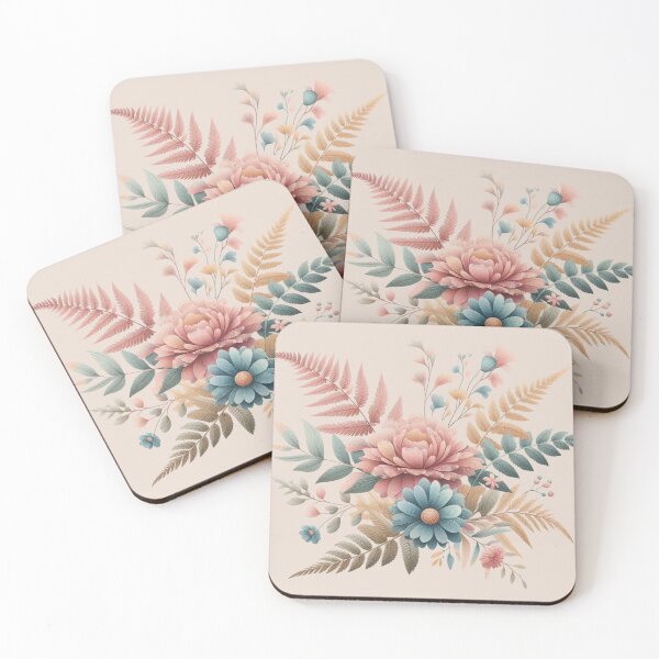 Item preview, floral pastel twig designed and sold by  Mudikeys.