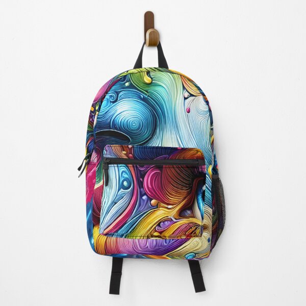Item preview, Vibrant Abstract cute girl Face Art with Swirling Colors designed and sold by DrawHandArt.