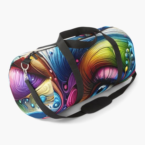 Item preview, Vibrant Abstract cute girl Face Art with Swirling Colors designed and sold by DrawHandArt.